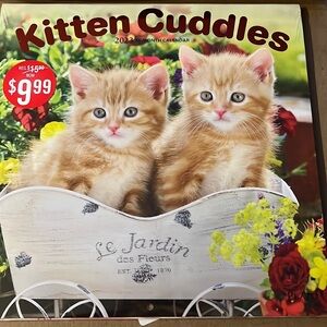 Calendar 2023 ‎ kitten cuddles 16-month calendar